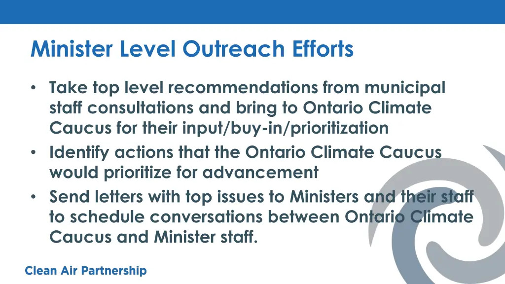 minister level outreach efforts 1