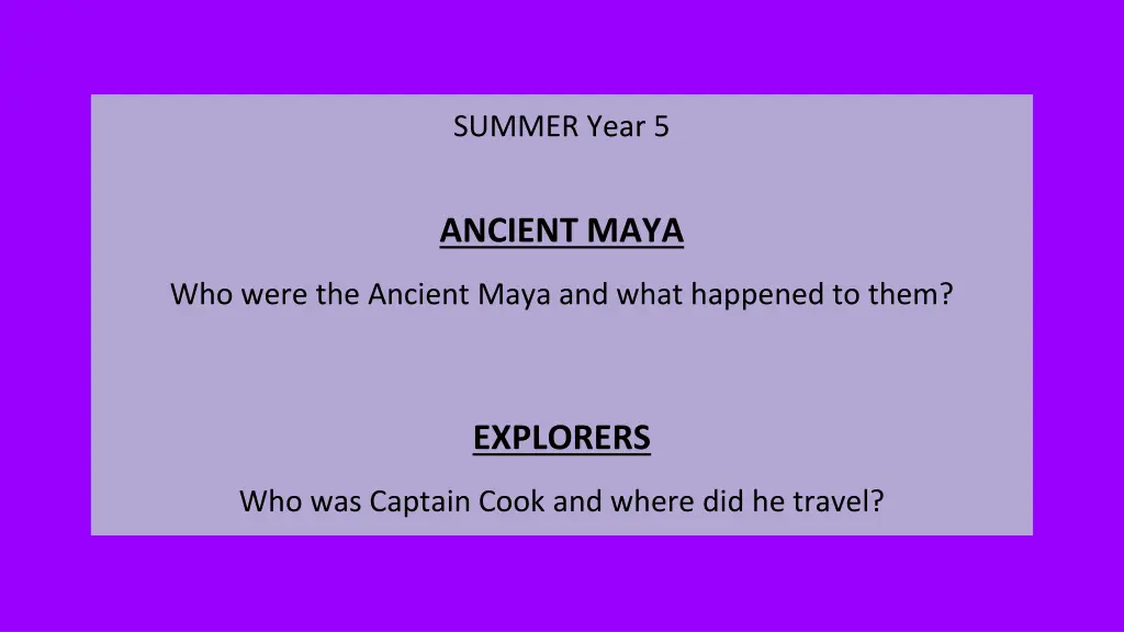 summer year 5