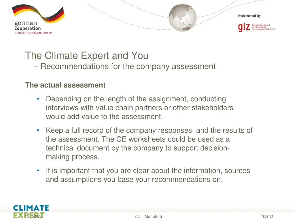 the climate expert and you recommendations 3