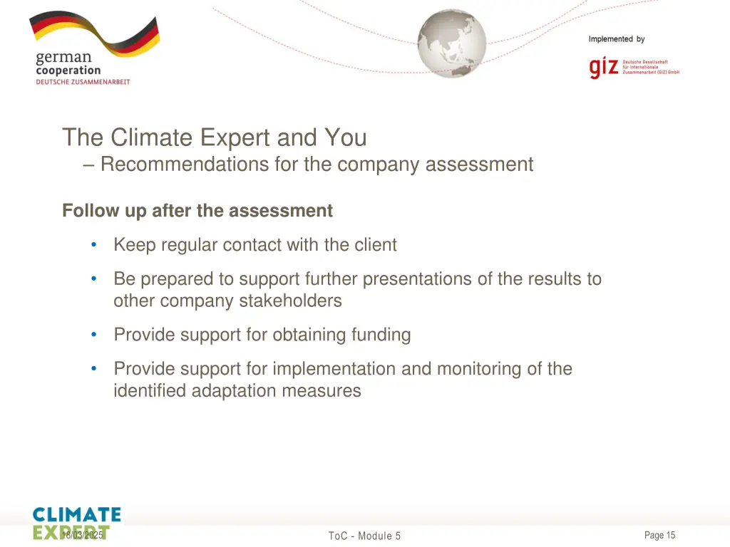 the climate expert and you recommendations 5
