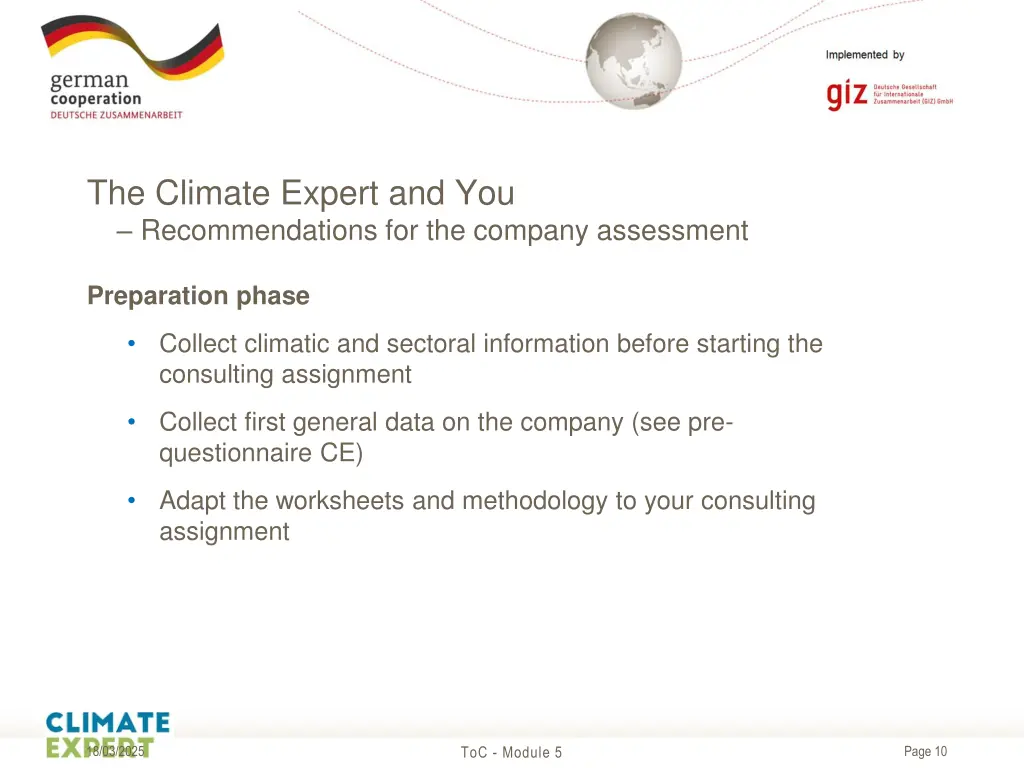 the climate expert and you recommendations