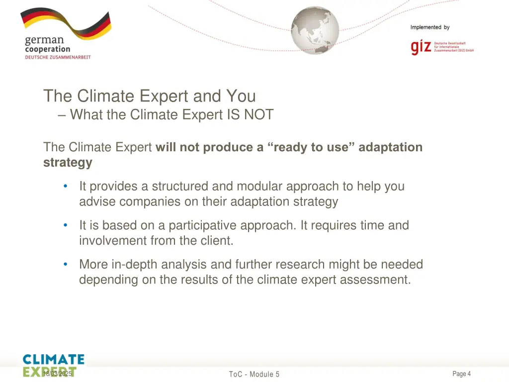 the climate expert and you what the climate