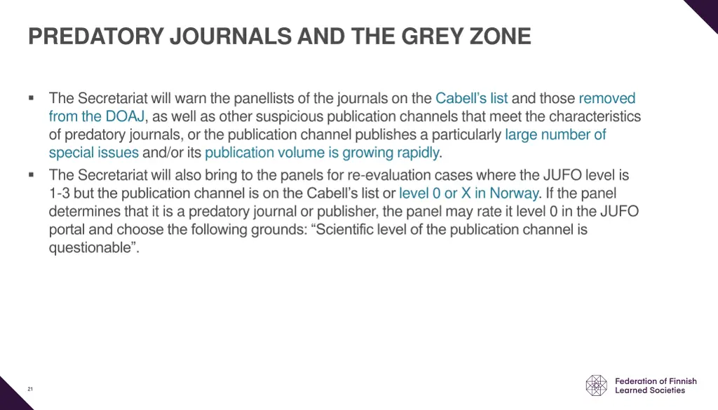 predatory journals and the grey zone