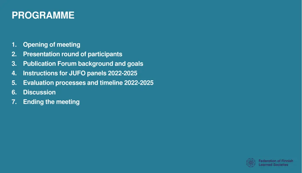 programme