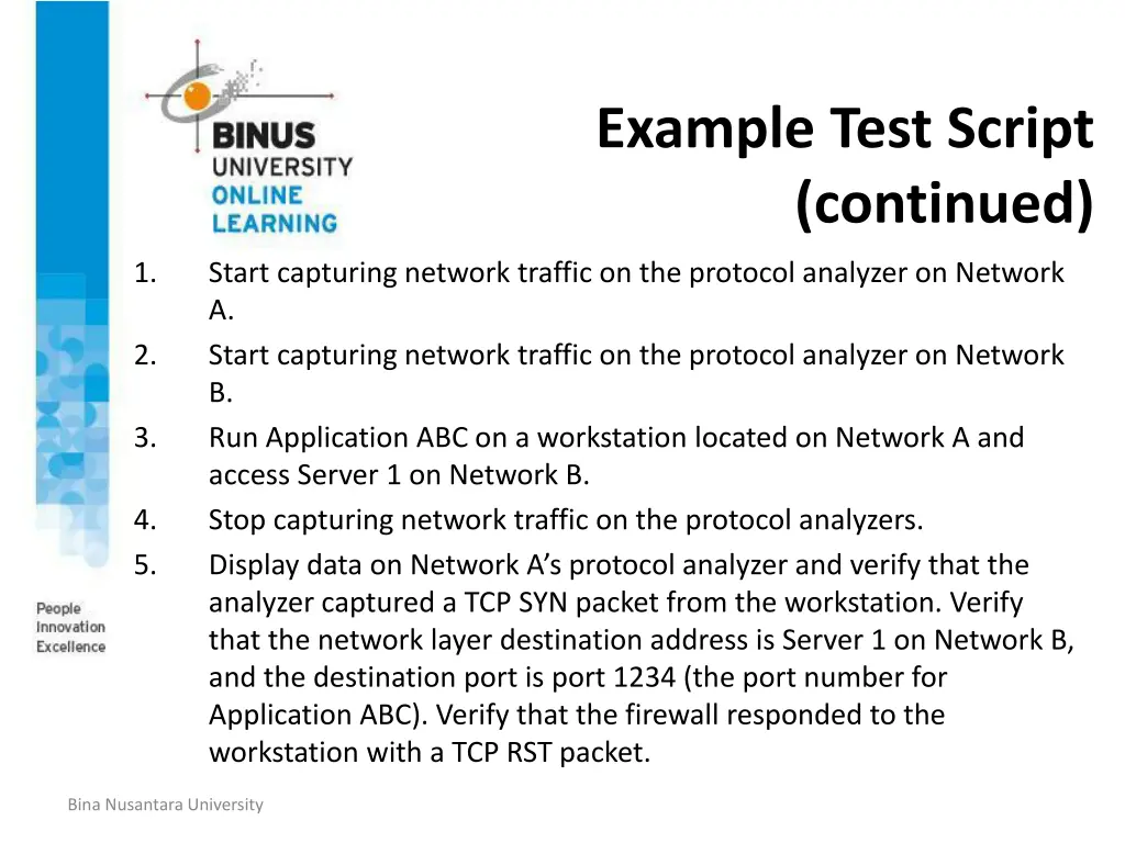 example test script continued 1