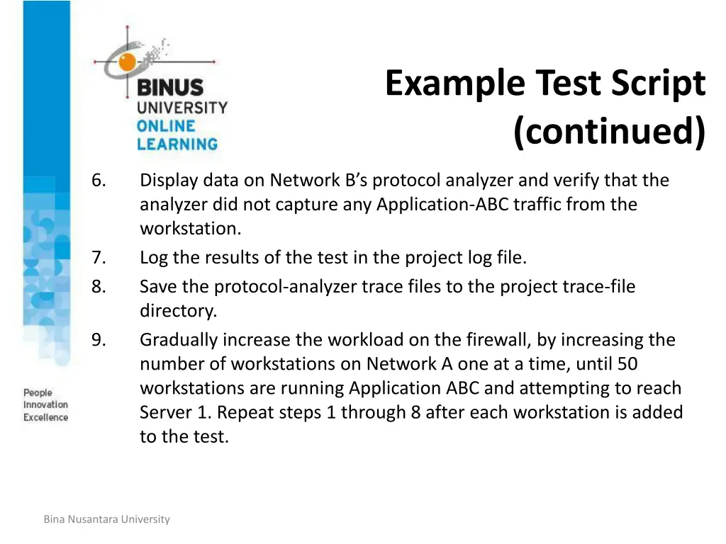 example test script continued 2