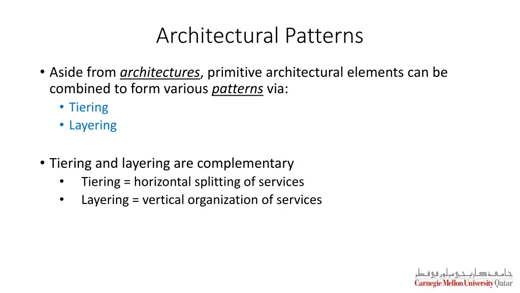 architectural patterns
