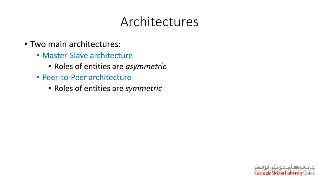 architectures
