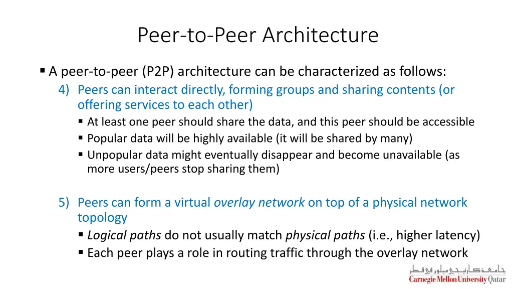 peer to peer architecture 1