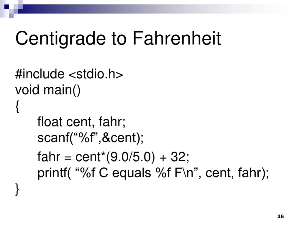 centigrade to fahrenheit