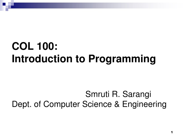 col 100 introduction to programming
