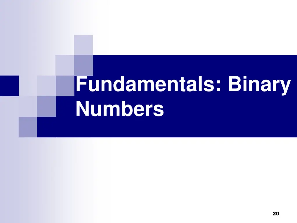 fundamentals binary numbers