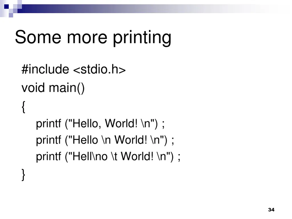 some more printing