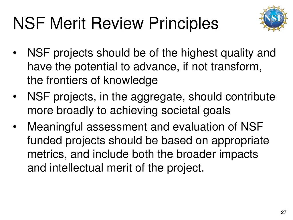 nsf merit review principles