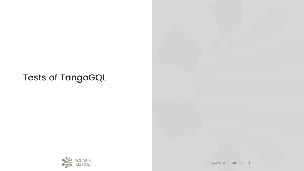 tests of tangogql