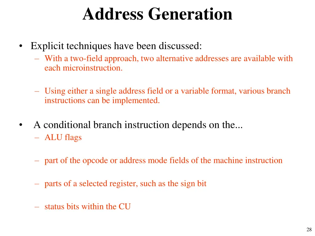 address generation 1