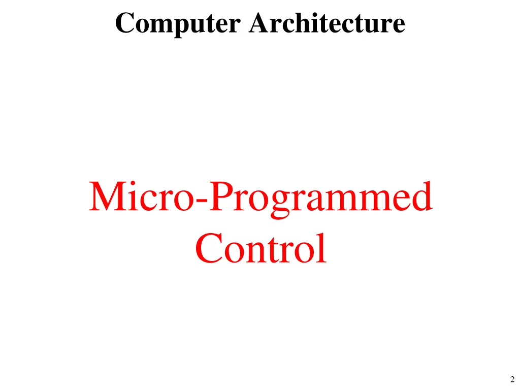 computer architecture 1