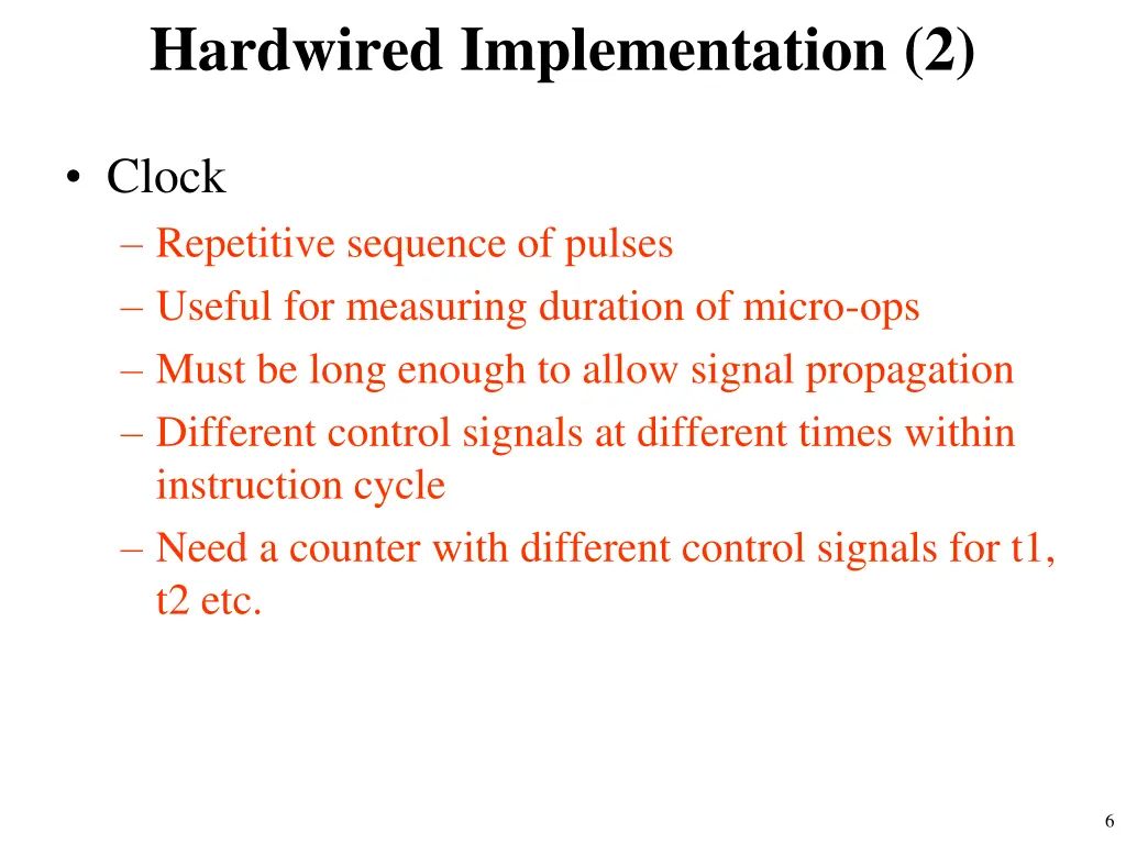 hardwired implementation 2
