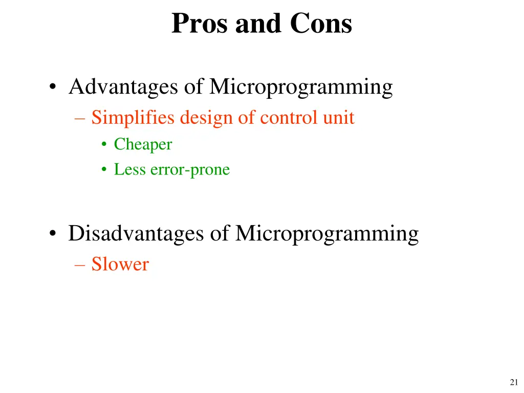 pros and cons