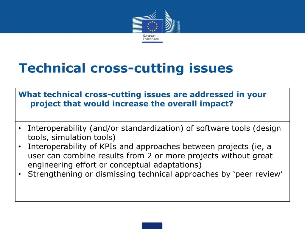 technical cross cutting issues