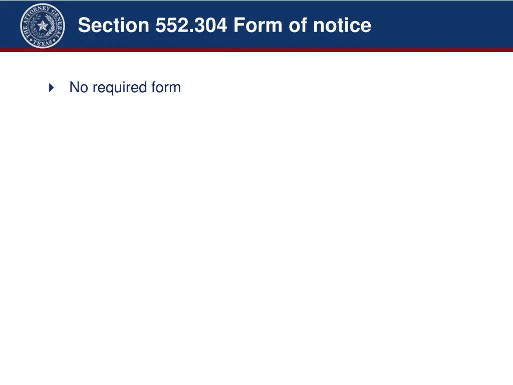 section 552 304 form of notice