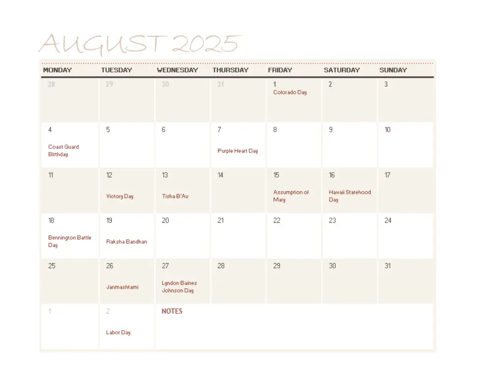 august 2025