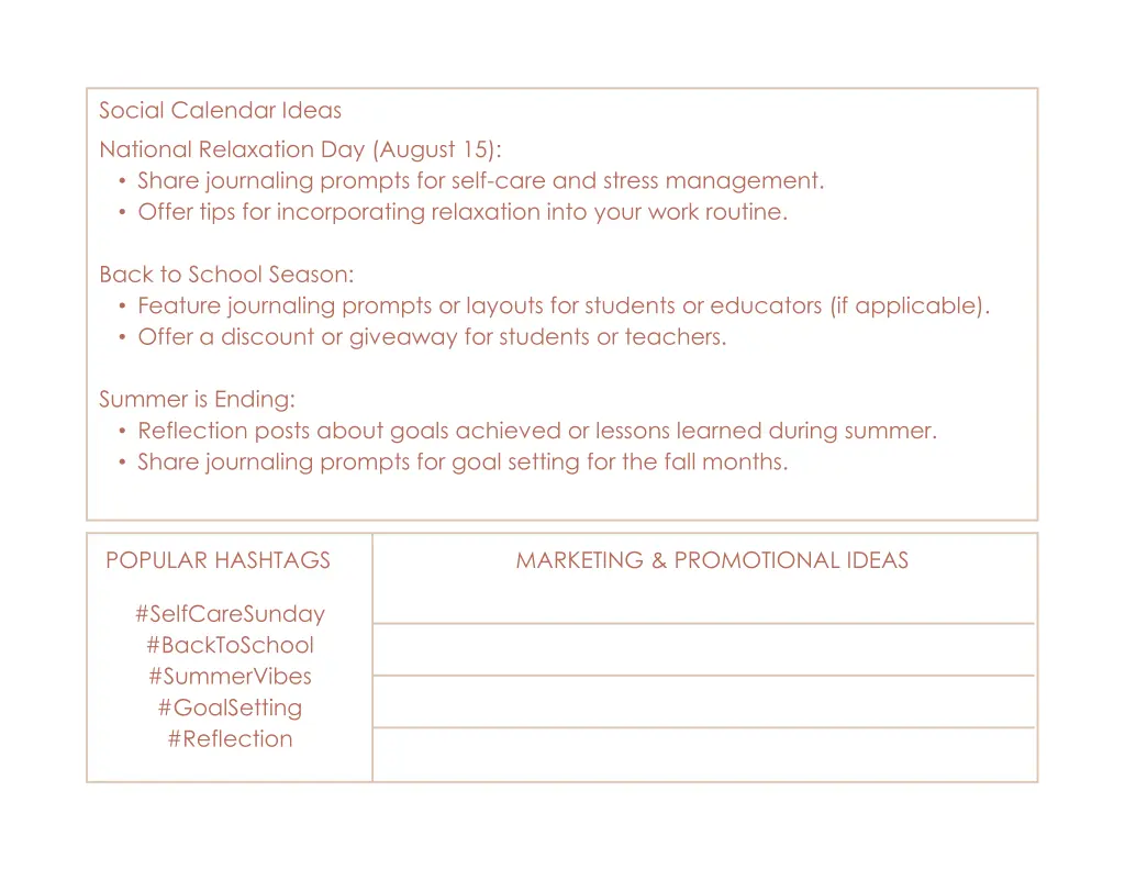social calendar ideas 6