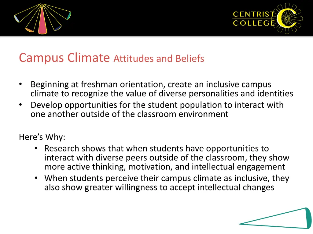 campus climate attitudes and beliefs