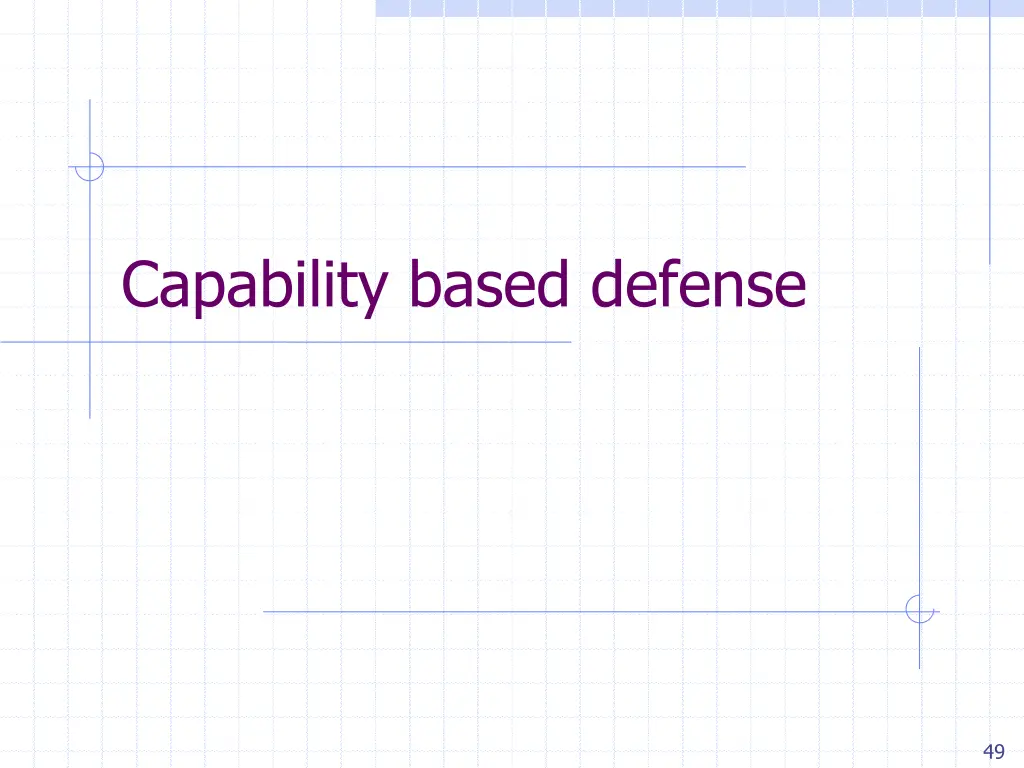 capability based defense
