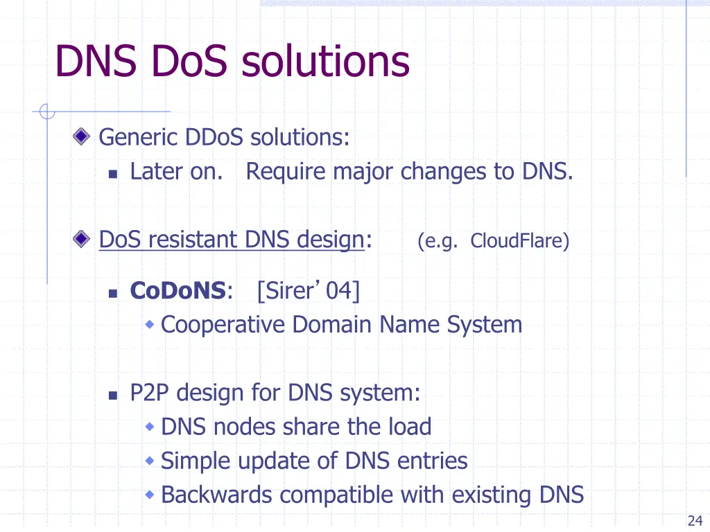 dns dos solutions