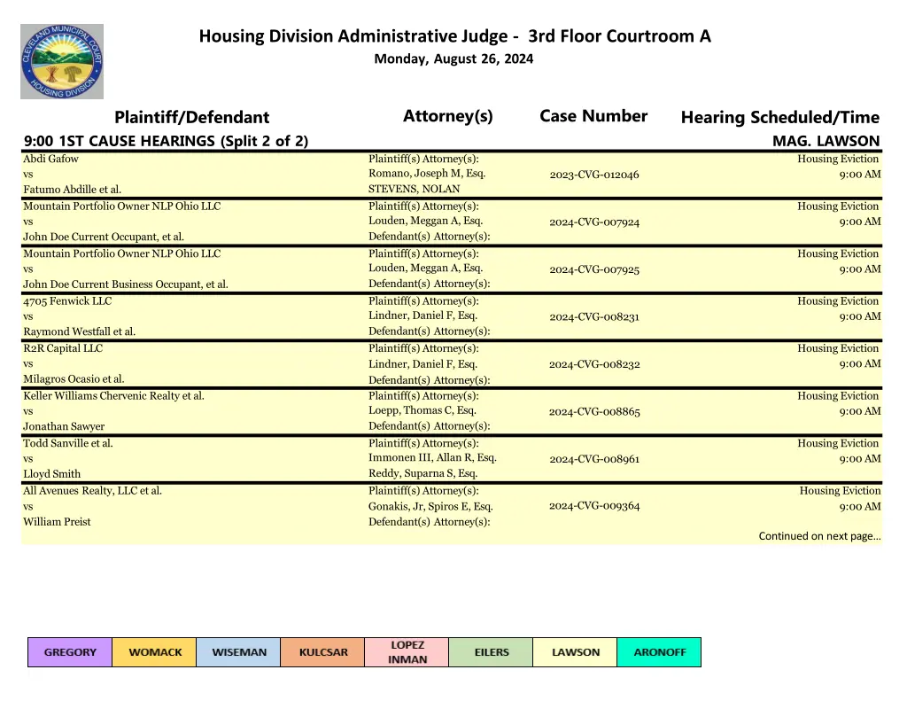 housing division administrative judge 3rd floor 2