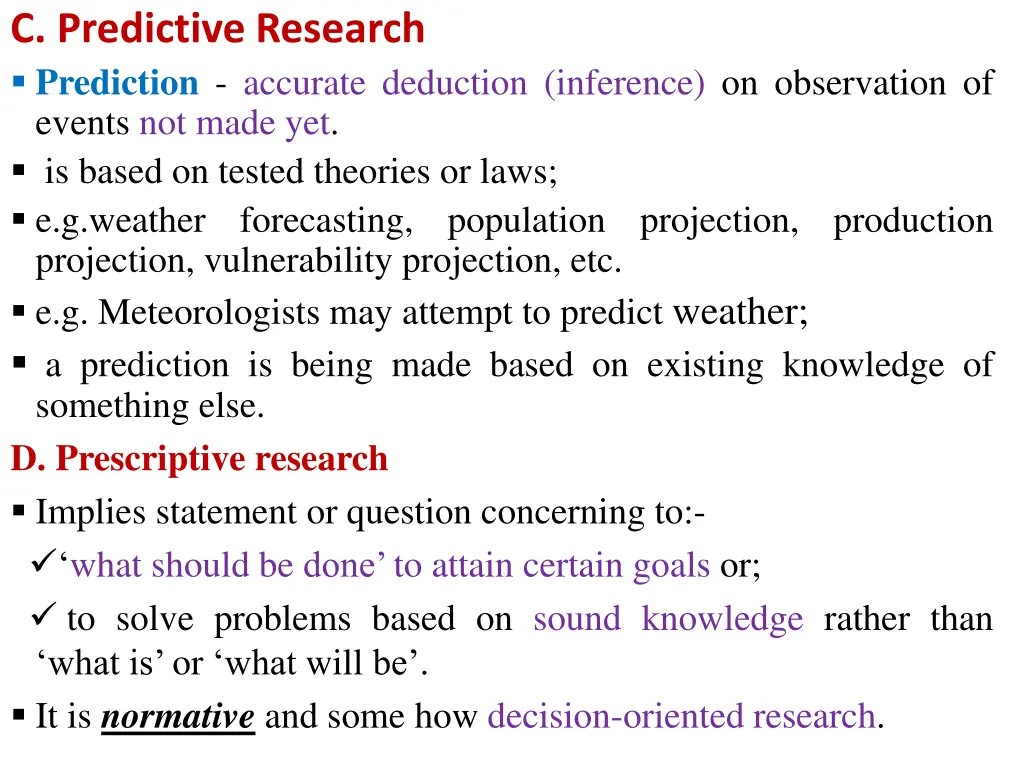 c predictive research prediction accurate