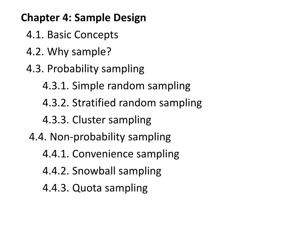 chapter 4 sample design 4 1 basic concepts