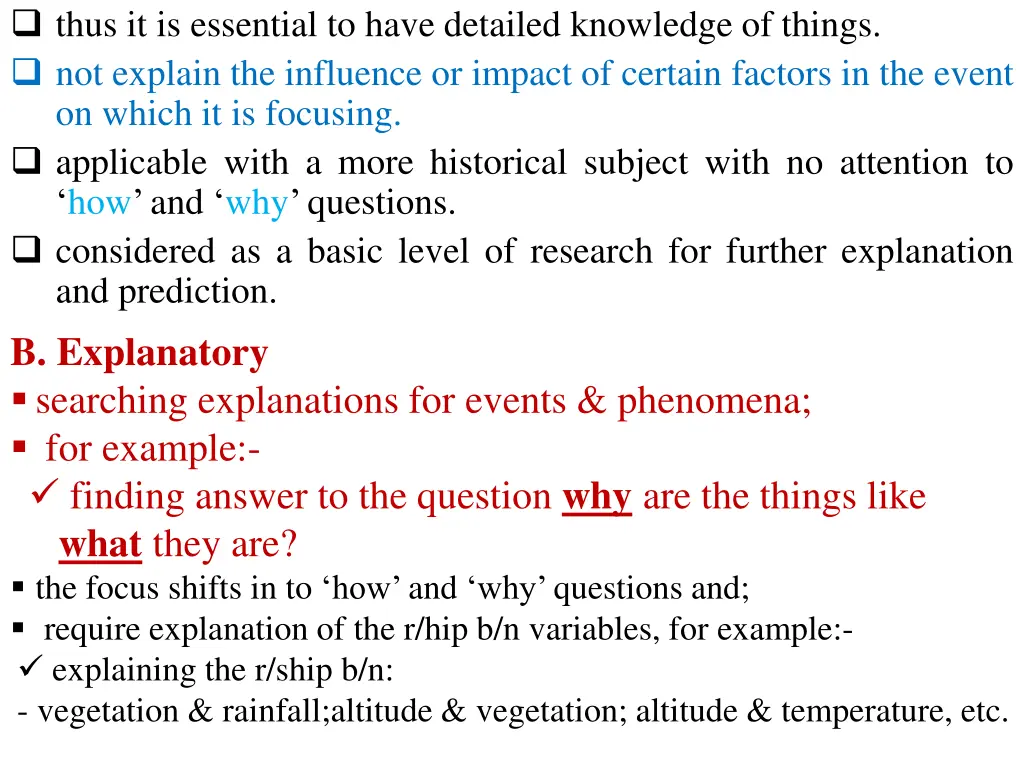 thus it is essential to have detailed knowledge