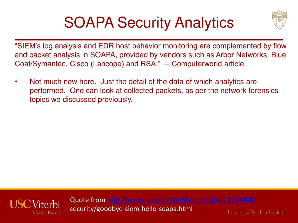 soapa security analytics