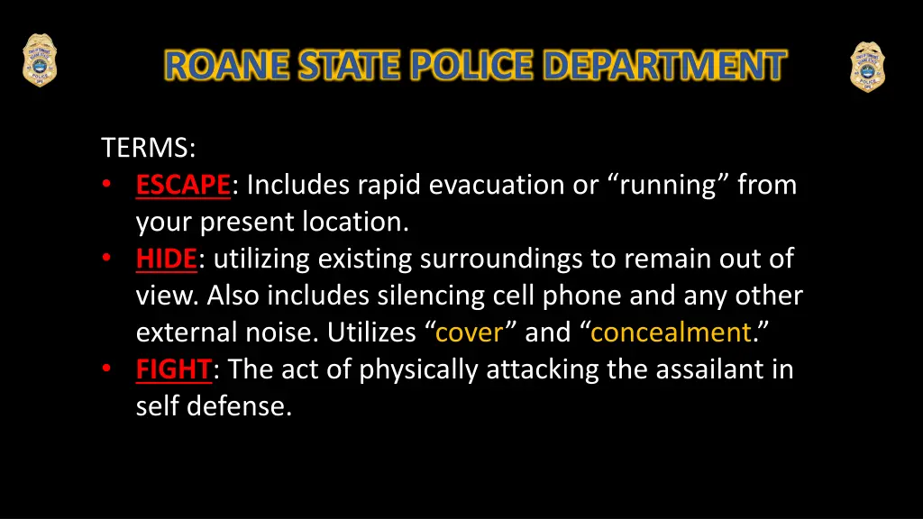roane state police department 2