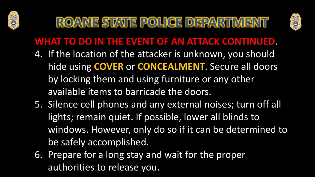 roane state police department 4