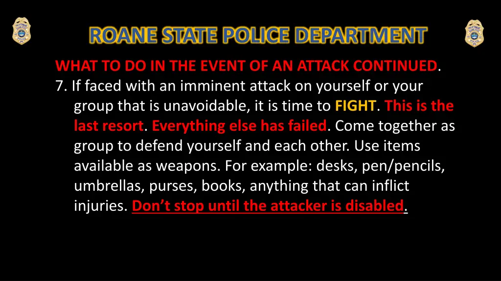 roane state police department 5