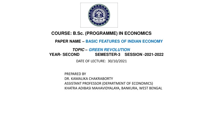 course b sc programme in economics