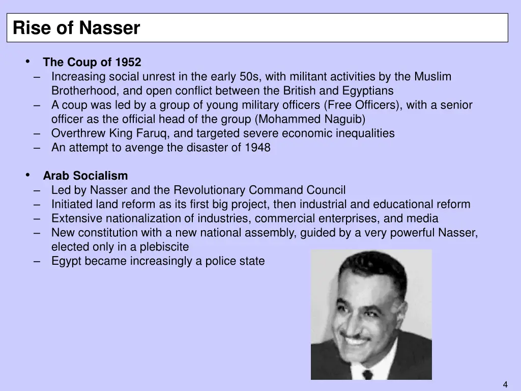 rise of nasser