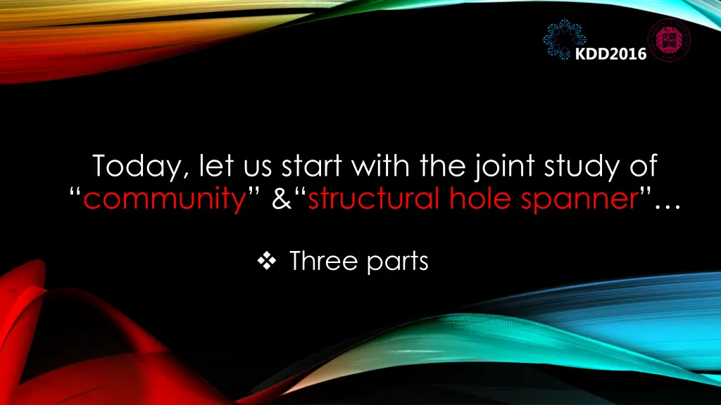 today let us start with the joint study