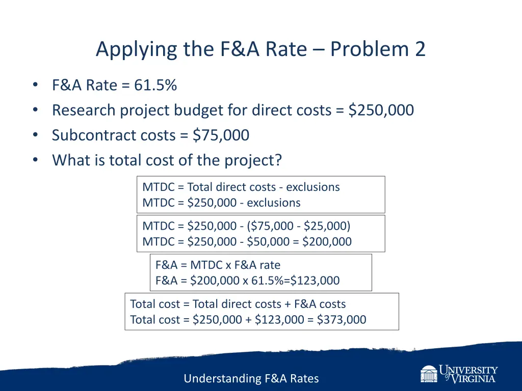 applying the f a rate problem 2