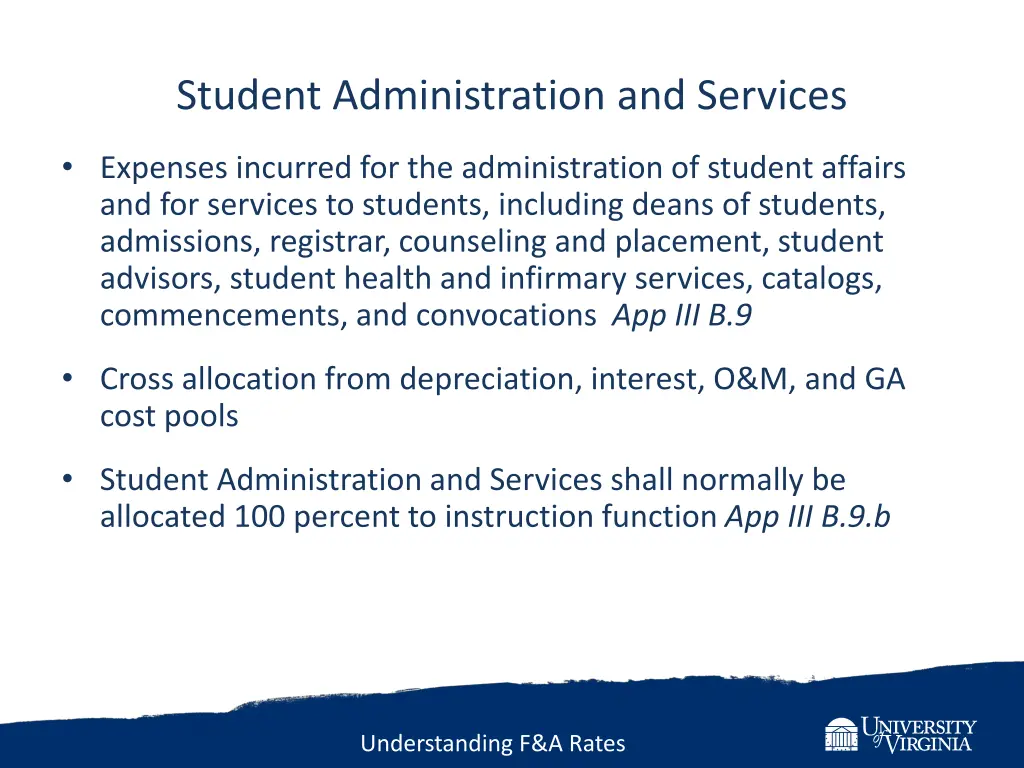 student administration and services