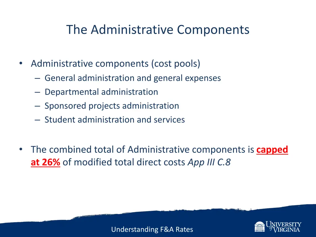 the administrative components