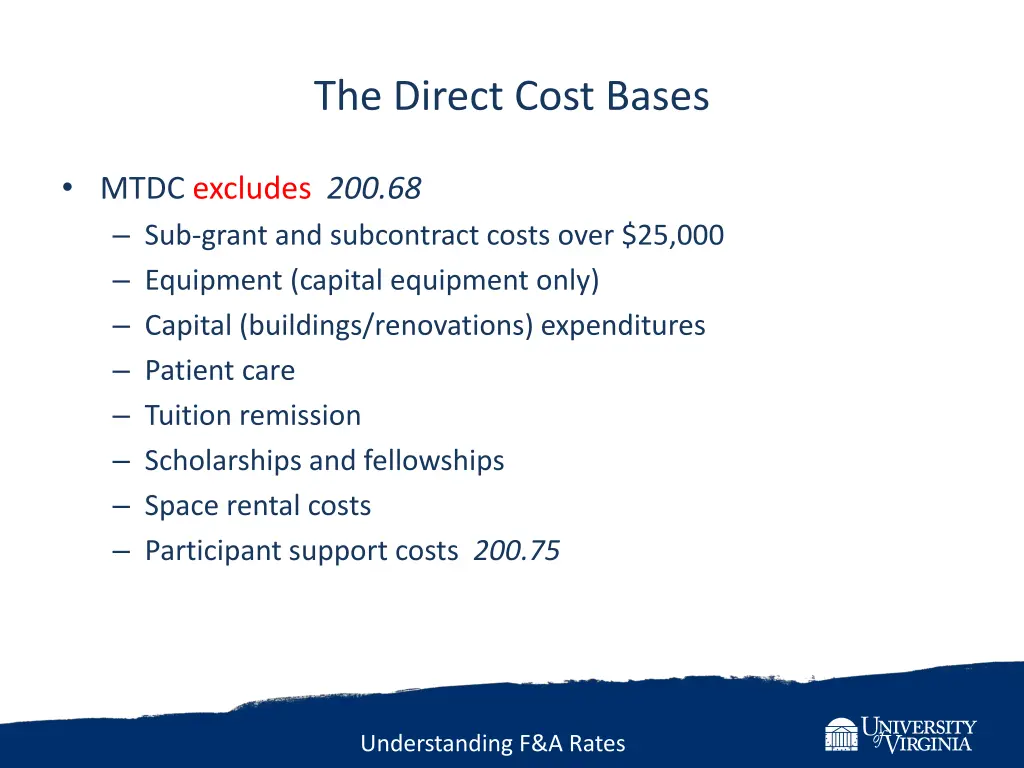 the direct cost bases 3