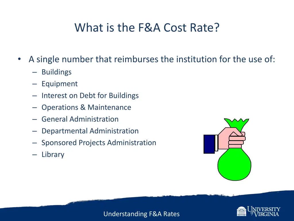 what is the f a cost rate