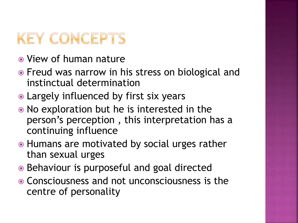 key concepts