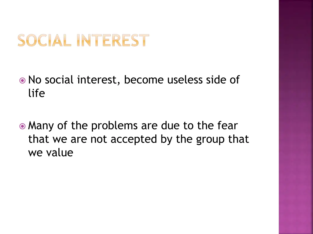 social interest 1