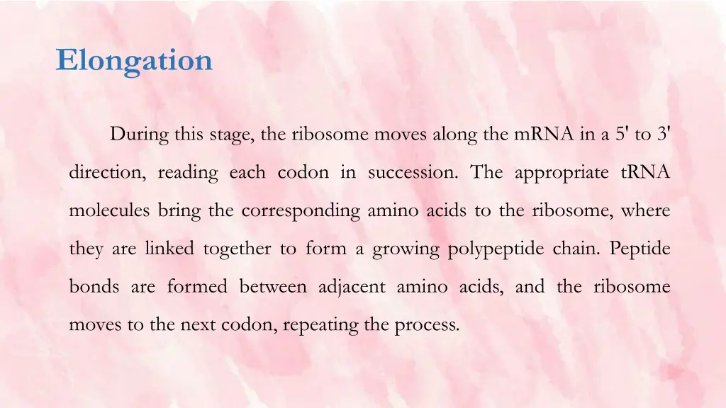 elongation