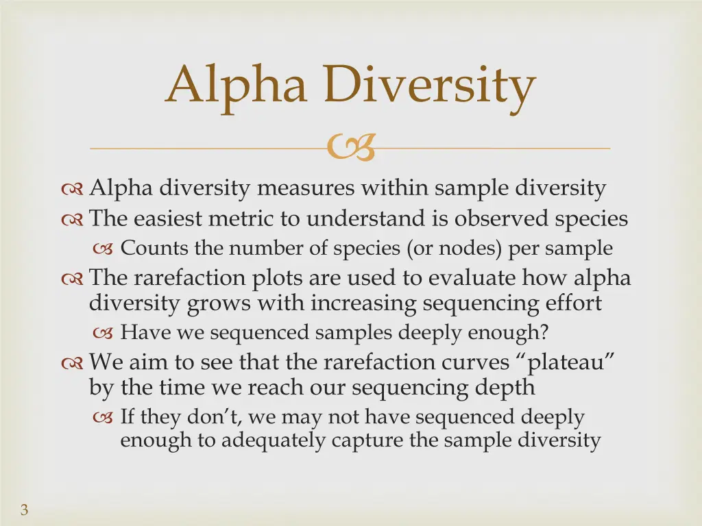 alpha diversity